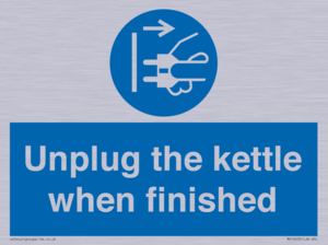 Unplug the kettle when finished